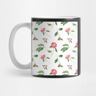 Romantic watercolor Peonies Mug